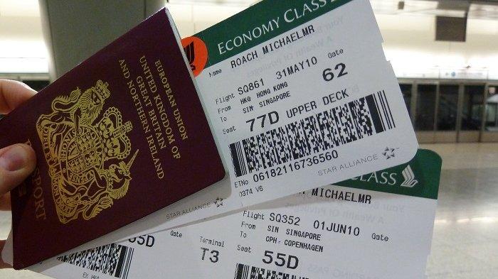 Ilustrasi barcode pada boarding pass