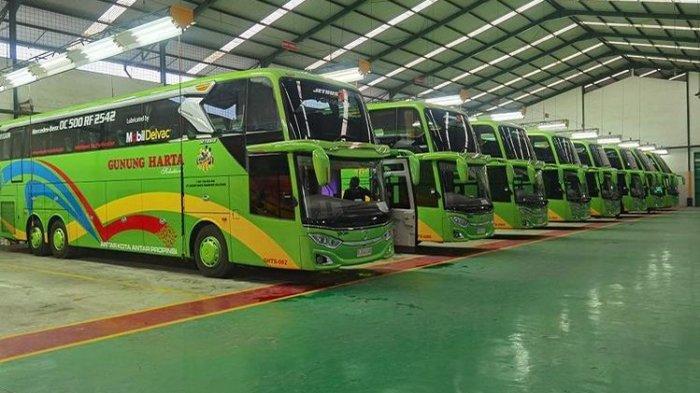 Bus AKAP baru PO Gunung Harta.
