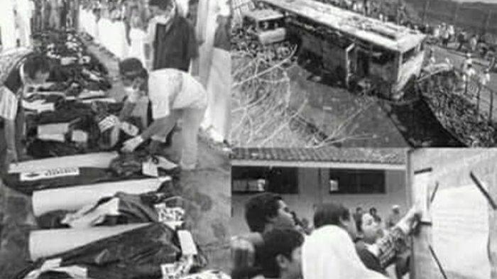 Kolase tragedi kecelakaan maut bus pariwisata yang ditumpangi pelajar dan guru SMK Yapemda Sleman yang dikenal dengan tragedi Paiton. Kecelakaan menewaskan 51 pelajar, 2 guru dan seorang pemandu wisata.