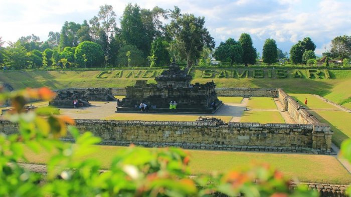 Candi Sambisari di desa Purwomartani, Kalasan, Sleman, Jogja.