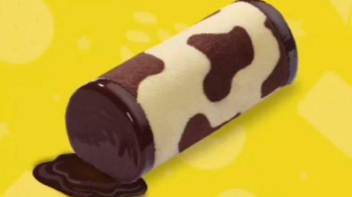 Moo-moo roll double choco, produk Cimory di sejumlah gerai Chocomory.