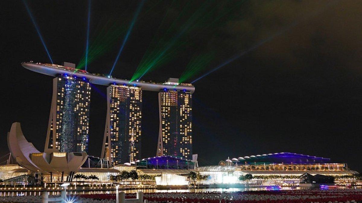 Marina Bay Sands di Singapura.