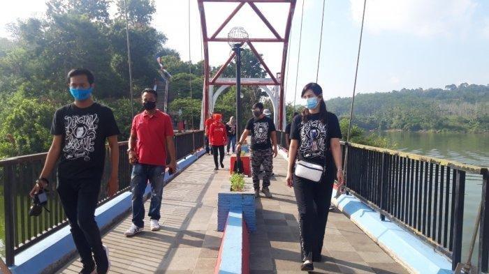 Dinas Kebudayaan dan Pariwisata Kota Semarang melakukan simulasi pembukaan Goa Kreo, Jumat (10/7/2020). Per hari ini, objek wisata Pemkot Semarang itu sudah mulai dibuka.