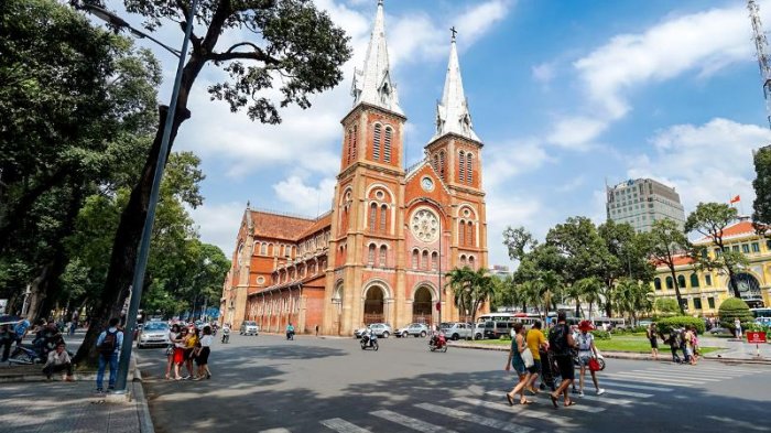Notre Dame Cathedral, Ho Chi Minh City, Vietnam.