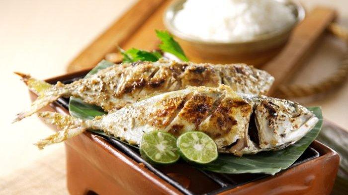 Ilustrasi ikan bakar.