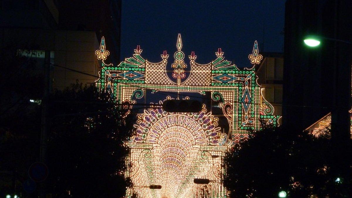 Iluminasi Luminarie di Kobe Jepang