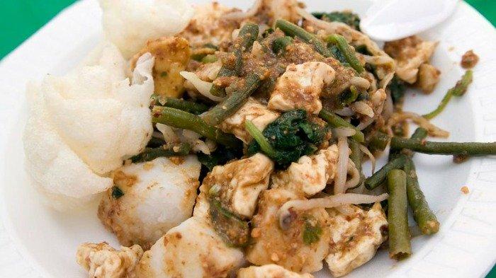 Ilustrasi gado-gado untuk menu makan siang enak.