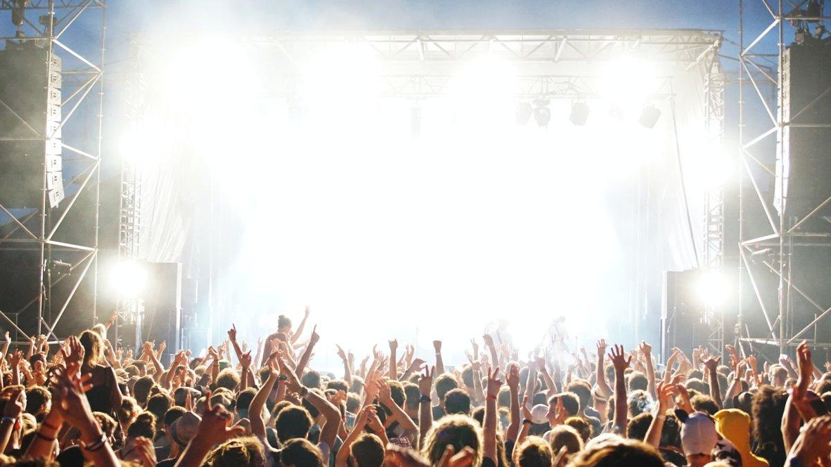 Ilustrasi konser musik.