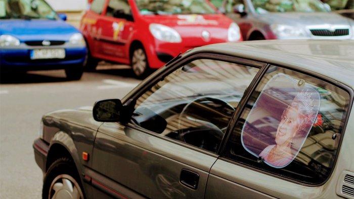 Ilustrasi mobil parkir.