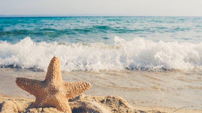 Ilustrasi pasir putih pantai