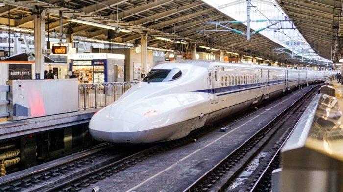 Ilustrasi Shinkansen di Jepang