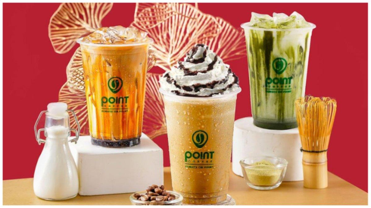 Ilustrasi menu Point Coffee.