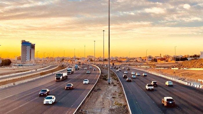 Jalan raya di Jeddah.