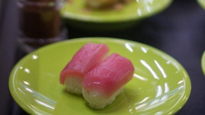 Ilustrasi menu sushi.