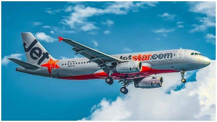 Maskapai penerbangan Jetstar.