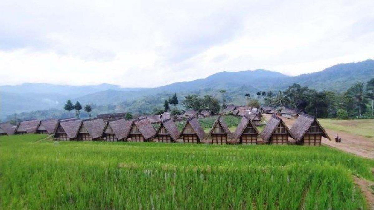 Kampung Adat Kasepuhan Ciptagelar di Sukabumi. Foto diambil 30 Januari 2021.