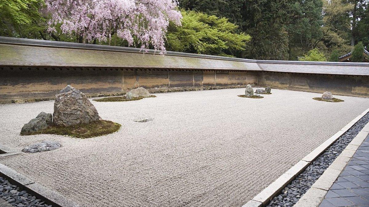 Kuil Ryoanji, satu tempat wisata terbaik di Kyoto Jepang.