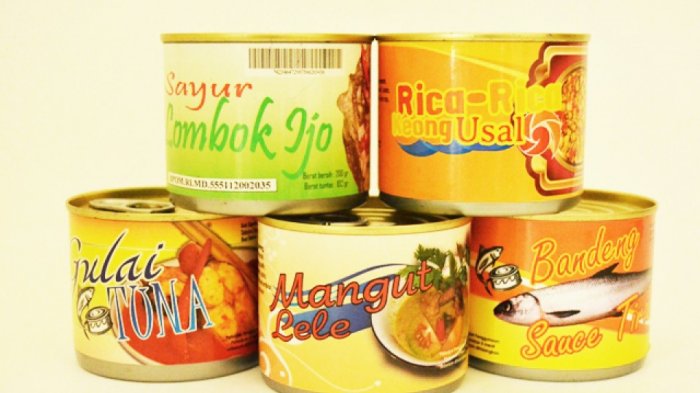 Ilustrasi makanan kaleng.