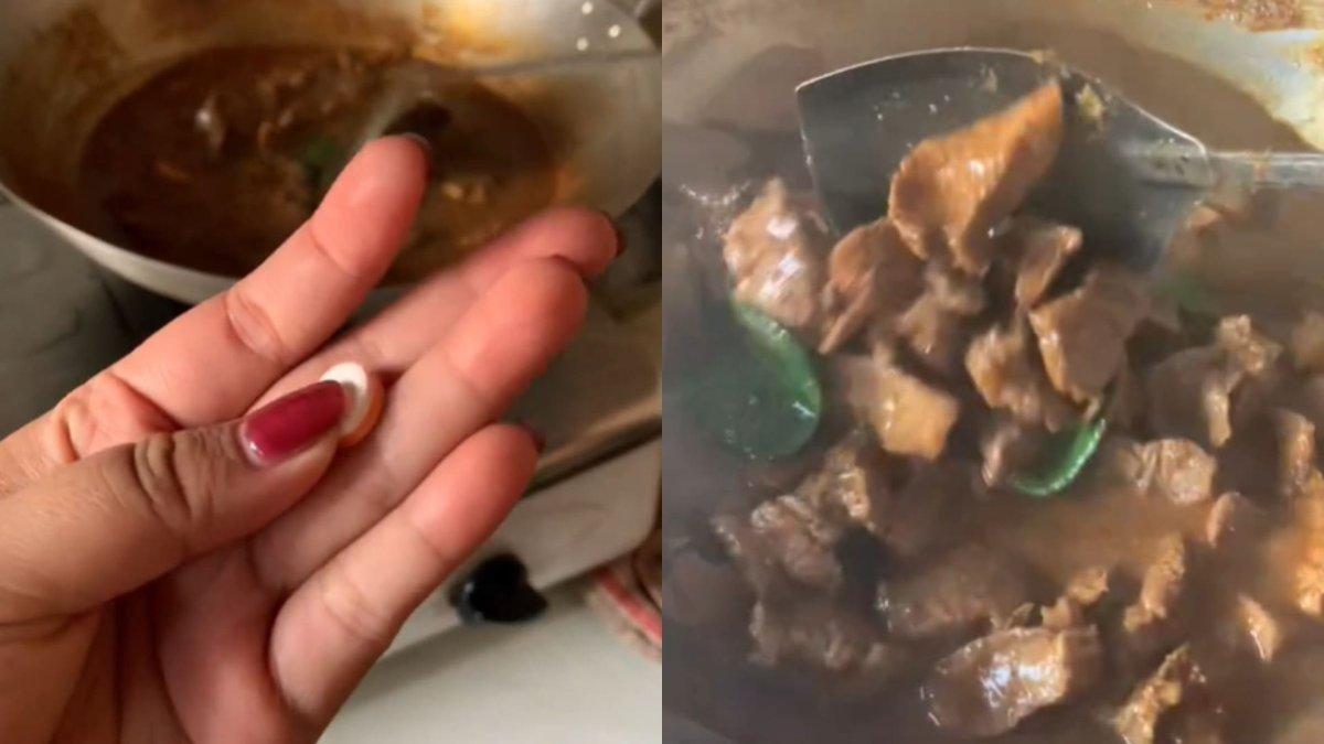 Viral video proses memasak daging dengan paracetamol agar empuk.