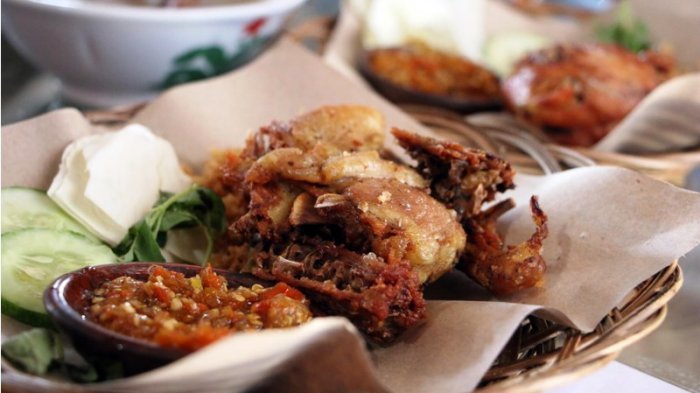 Ilustrasi bebek goreng.