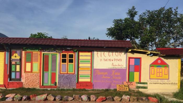 Museum Kata Andrea Hirata, satu tempat wisata terbaik di Belitung.
