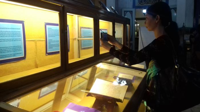Pameran naskah kuno Ronggowarsito di Museum Radya Pustaka, Rabu (12/10/2016).