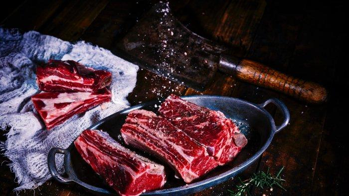 Olahan daging kambing sebelum digoreng