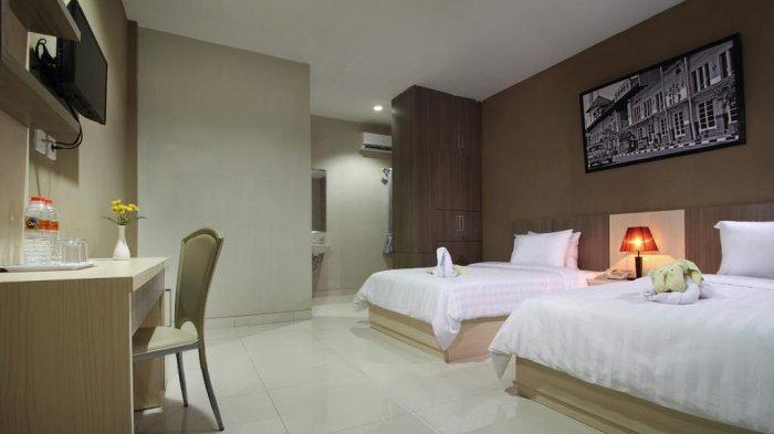 Kamar di Tembok Batu Residence, hotel murah dekat UGM Jogja.