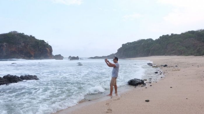 Pantai Jungwok di Gunungkidul, Yogyakarta.