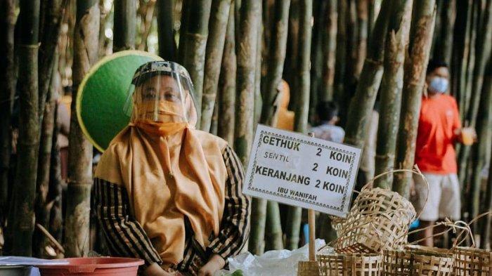 Pasar Slumpring di Tegal, Jawa Tengah.