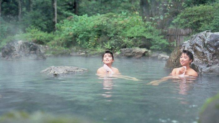 Ilustrasi onsen.