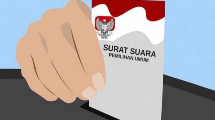Ilustrasi surat suara Pemilihan Umum (Pemilu).