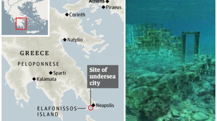 Penampakan kota bawah laut Pavlopetri