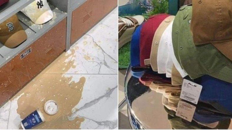 Seorang pengunjung toko tak sengaja menumpahkan kopi di toko pakaian dan diminta membeli semua barang yang terkena noda kopi.