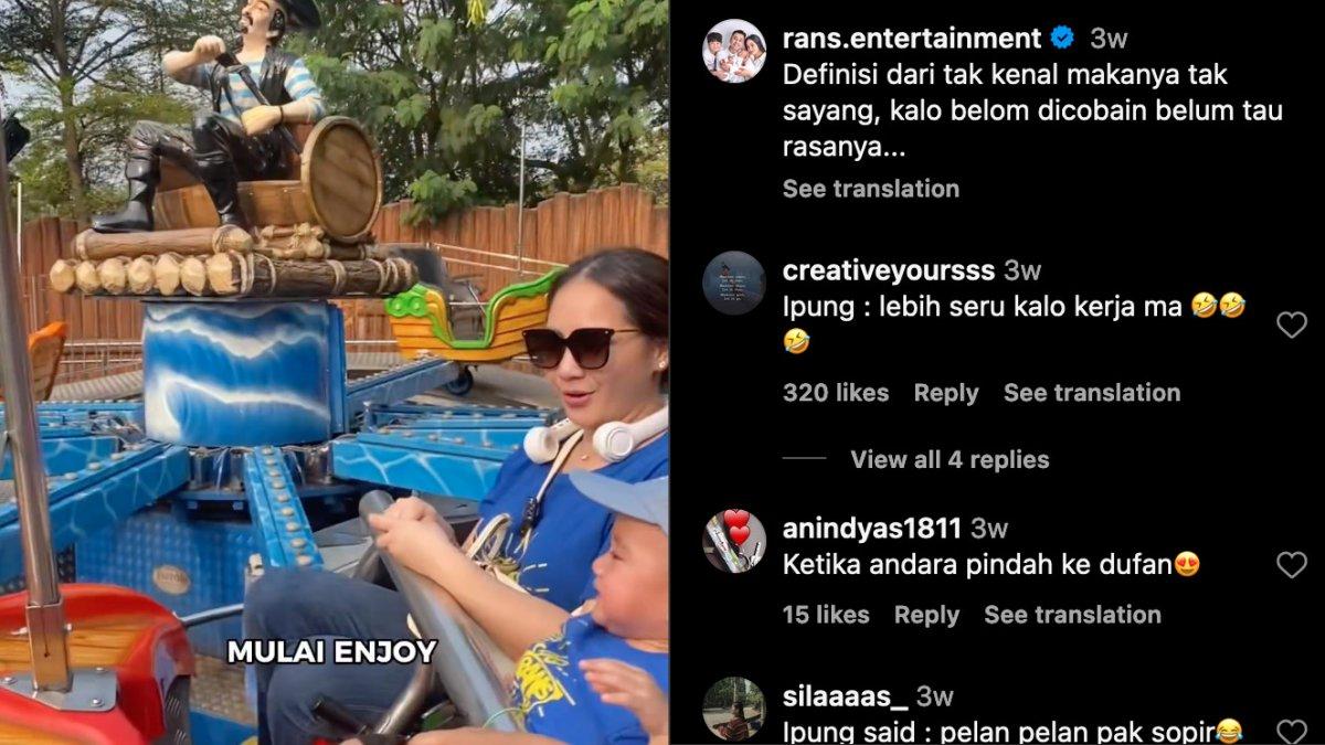 Rayyanza jajal wahana di Dufan