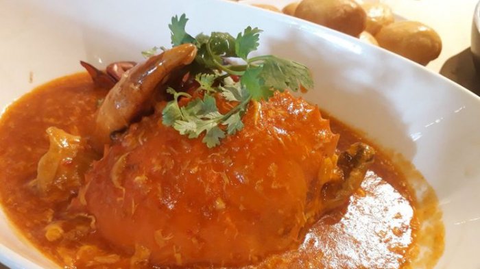 Red Chili Crab, satu makanan khas Singapura.