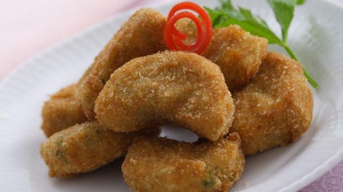 Ilustrasi nugget ayam wortel homemade.
