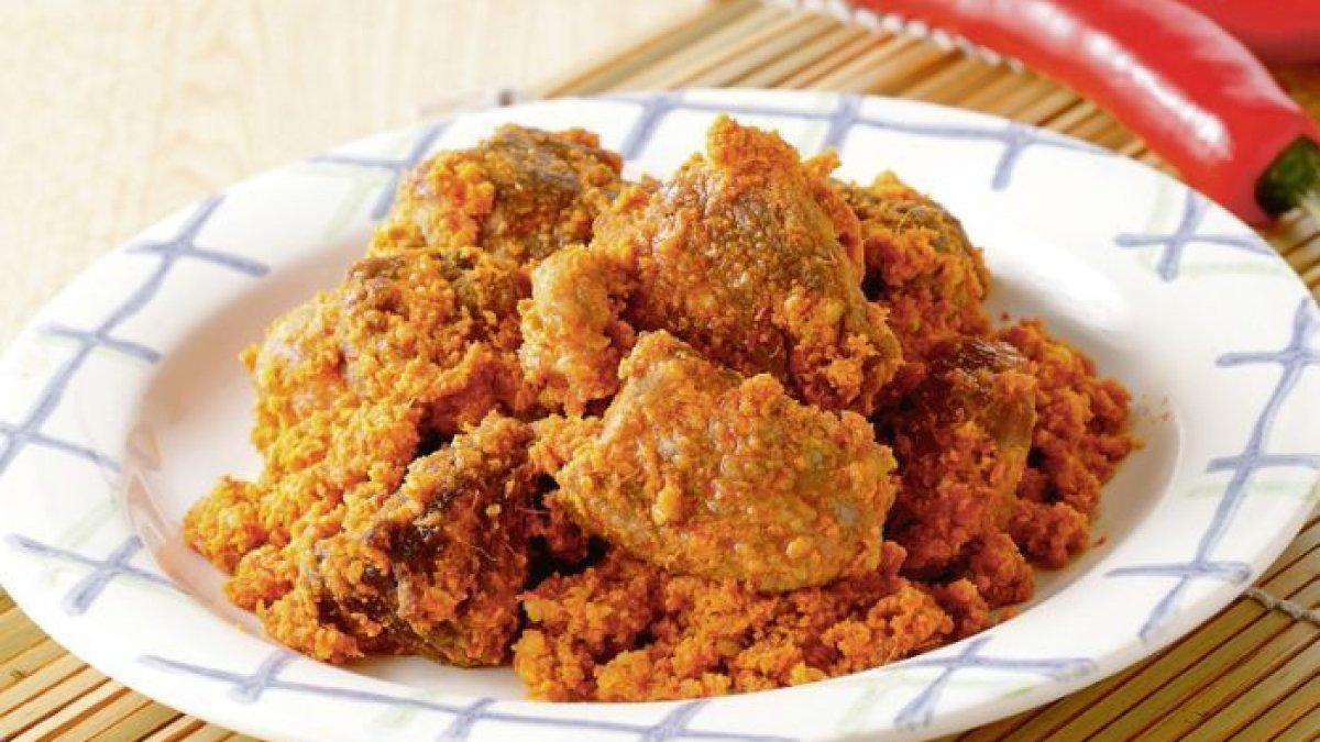 Ilustrasi menu rendang.