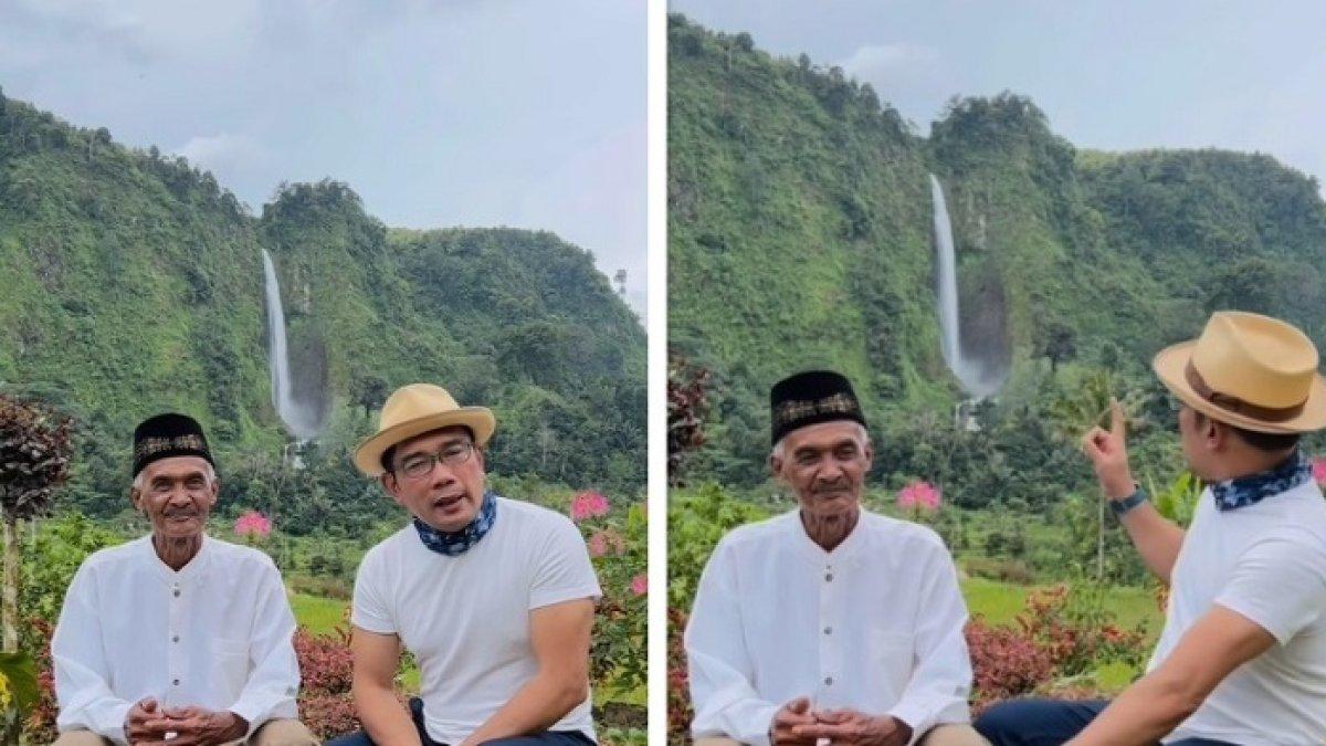Gubernur Jawa Barat, Ridwan Kamil, belum lama ini mengunjungi rumah Abah Jajang yang tengah viral di media sosial. Sebagaimana diketahui, Abah Jajang merupakan pemilik rumah dengan view yang langsung menghadap ke Curug Citambur.