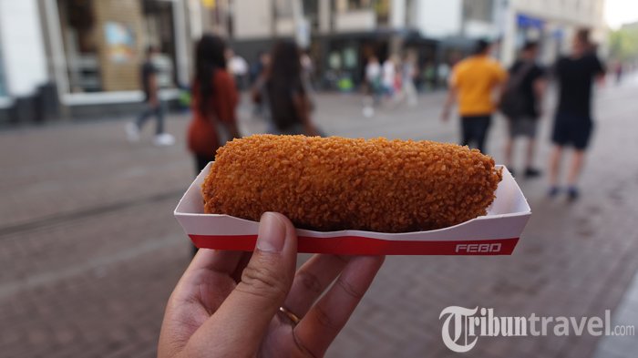Kroket yang terbuat dari kentang dan daging sapi.