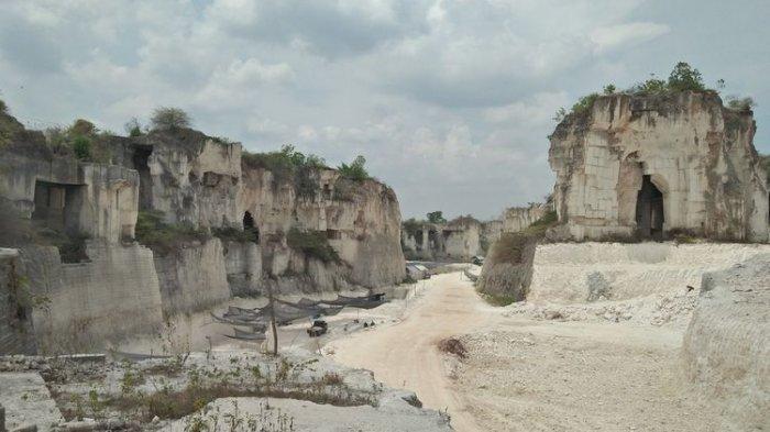 Salah satu pemandangan di Wisata Alam Setigi yang berada di Desa Sekapuk, Kecamatan Ujungpangkah, Gresik, Jawa Timur.