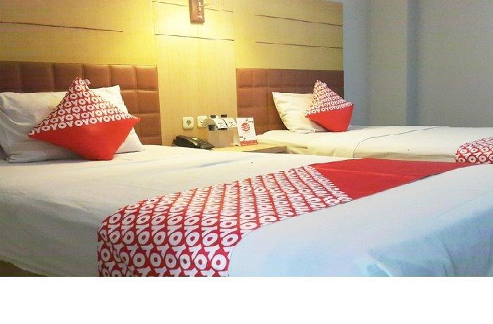 Kamar penginapan di hotel murah Super OYO 1088 Hotel Mega Sentosa Samarinda, Kalimantan Timur