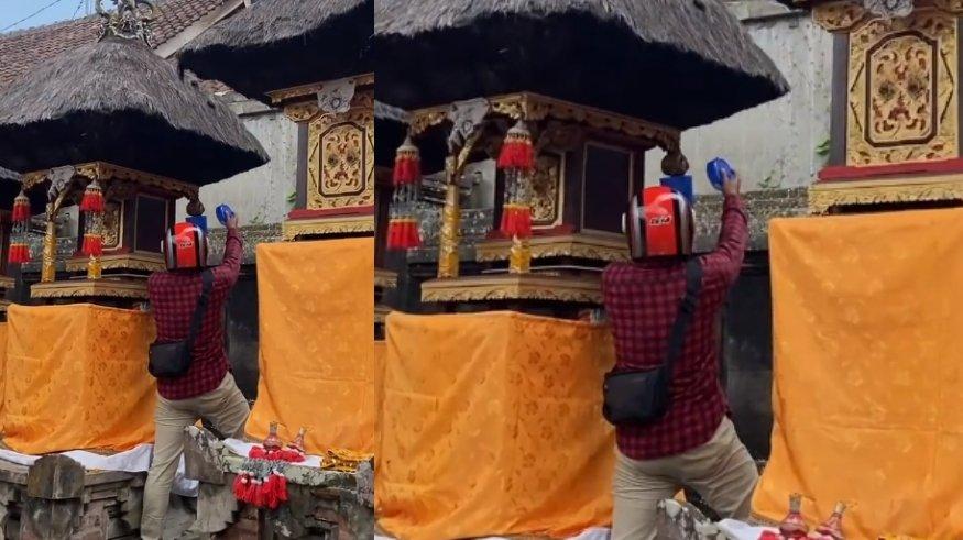 Video viral memperlihatkan aksi seorang pria yang berusaha memusnahkan sarang tawon namun gagal.