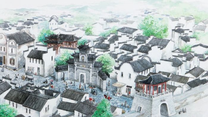 Sketsa kota Shi Cheng saat masih aktif