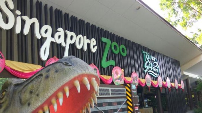 Pintu masuk Singapore Zoo.