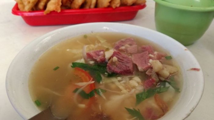 Ilustrasi soto daging sapi.