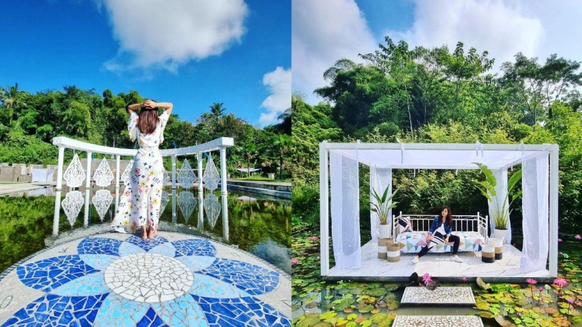 Ilustrasi spot foto instagramable di Oase Park Boyolali.
