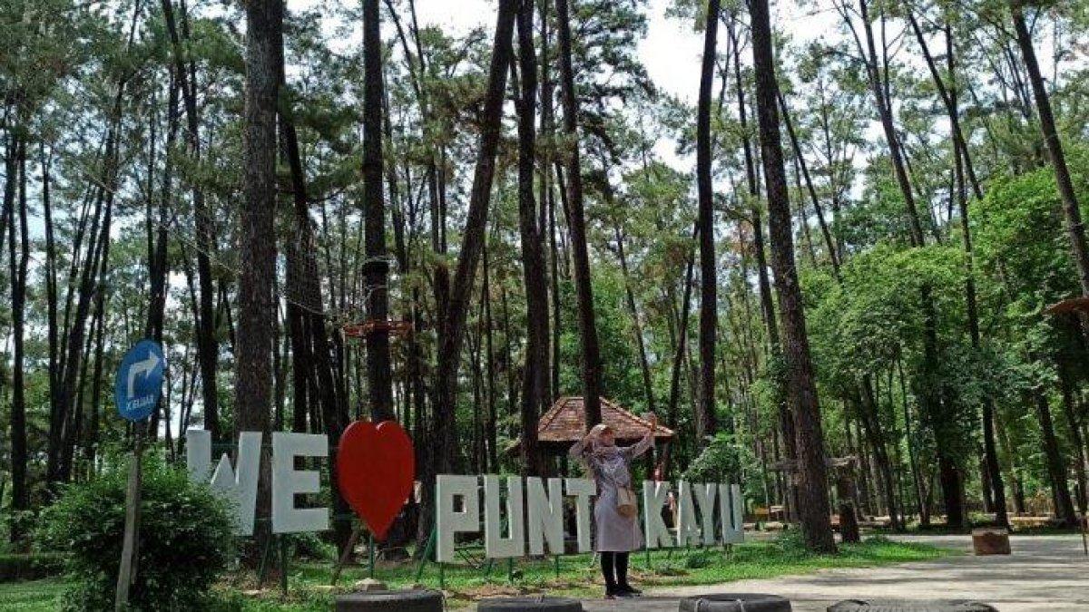 Suasana di Taman Wisata Alam (TWA) Punti Kayu, satu tempat wisata hits di Palembang