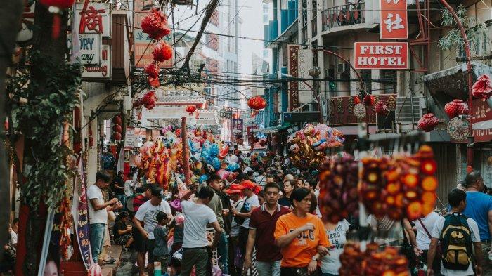 Suasana di Binondo, Manila, Metro Manila, Filipina
