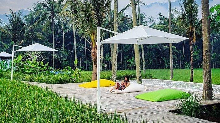 Spot foto instagramable di Svarga Bumi Borobudur.